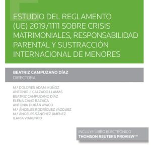 ESTUDIO DEL REGLAMENTO (UE) 2019/1111 SOBRE CRISIS MATRIMONIALES, RESPONSABILIDAD PARENTAL Y SUSTRACCIÓN