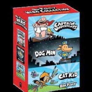 DAV PILKEY S HERO COLLECTION: 3-BOOK BOX SET (CAPTAIN UNDERPANTS #1, DOG MAN #1, CAT KID COMIC CLUB #1) ( DOG MAN )
				 (edición en inglés)