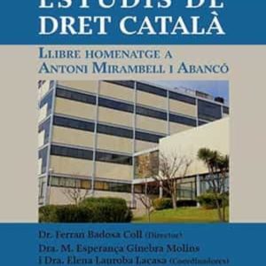 ESTUDIS DE DRET CATALA
				 (edición en catalán)