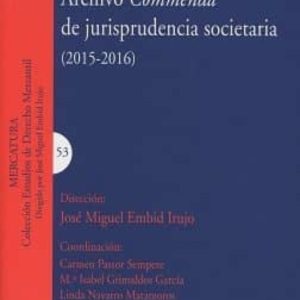 ARCHIVO COMMENDA DE JURISPRUDENCIA SOCIETARIOA 2015/2016